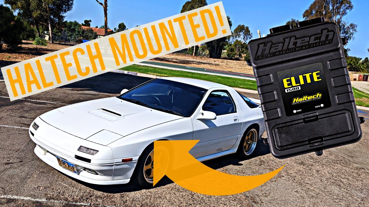 Haltech 1500 Elite mounted FC3S RX7