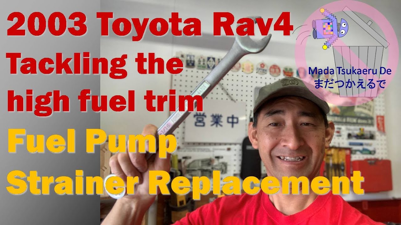 Toyota RAV4 2003 года, решение проблемы высокой топливной коррекции: замена фильтра топливного на...