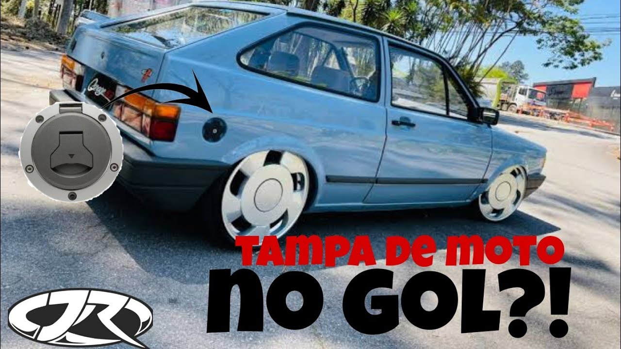 tampinha de combustível de moto no gol quadrado