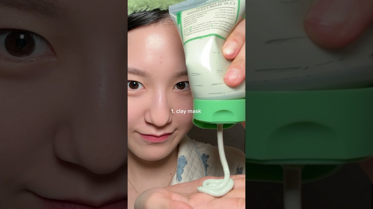5-step green tomato skincare 🍅💚