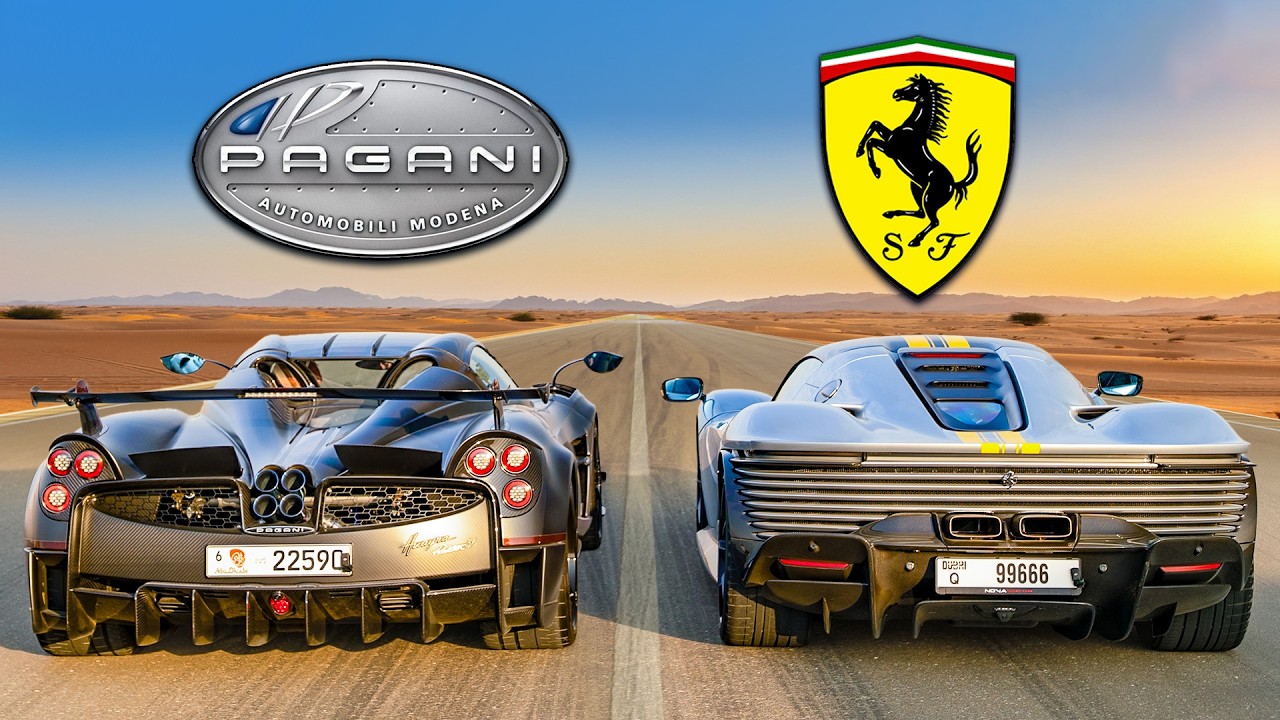 Ferrari SP3 kontra Pagani Huayra: WYŚCIG