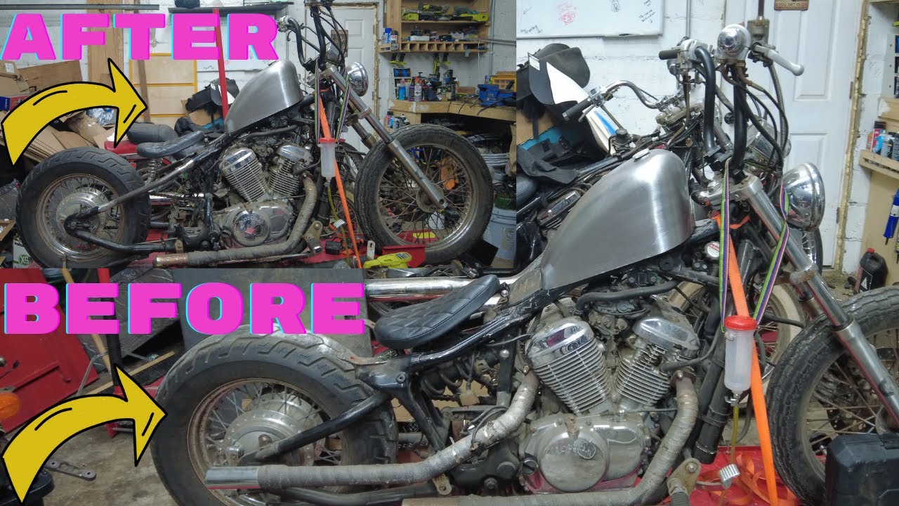 Honda Shadow vlx600 hardtail kit bobber build