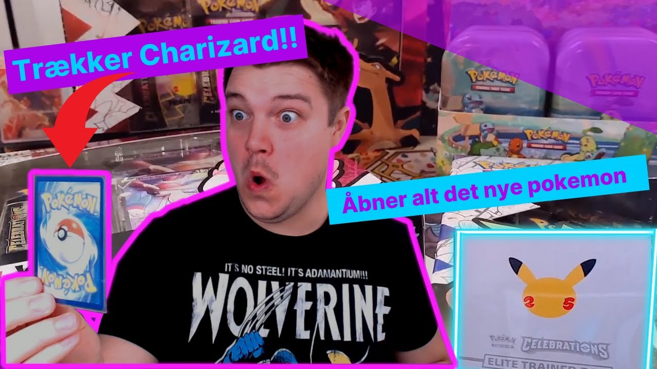 Trækker Charizard! og åbner alt det nye Celebrations pokemon! 100 subscribers og giveaway!