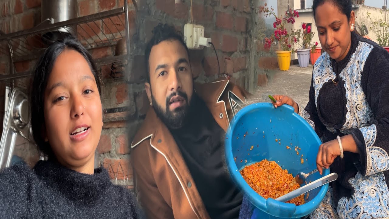//Jiju or Priya di ke sath manai Makar shakranti // priya di ne banaye chatpate 🤤// #Riyaruhivlog //