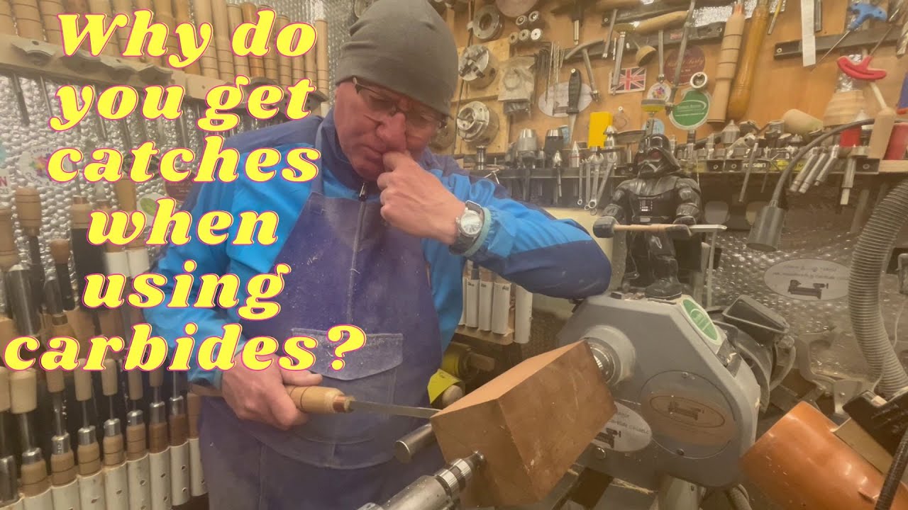 Woodturning. Why do you get catches when using carbides? #carbide chisels