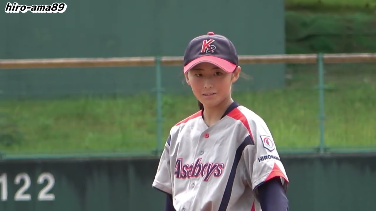 広島安佐ボーイズ  対  日田ボーイズ   【山戸優菜・先発】《ミズノ旗争奪広島大会》【中学硬式１イニング映像】【20230811】