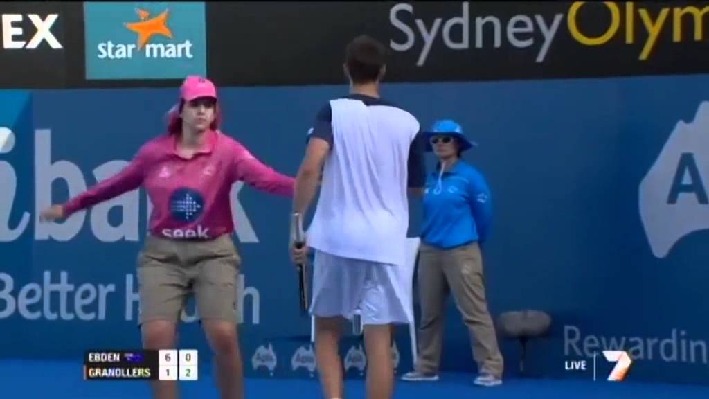 Matthew Ebden v Marcel Granollers - Men's Singles Rd 1: Sydney International 2012