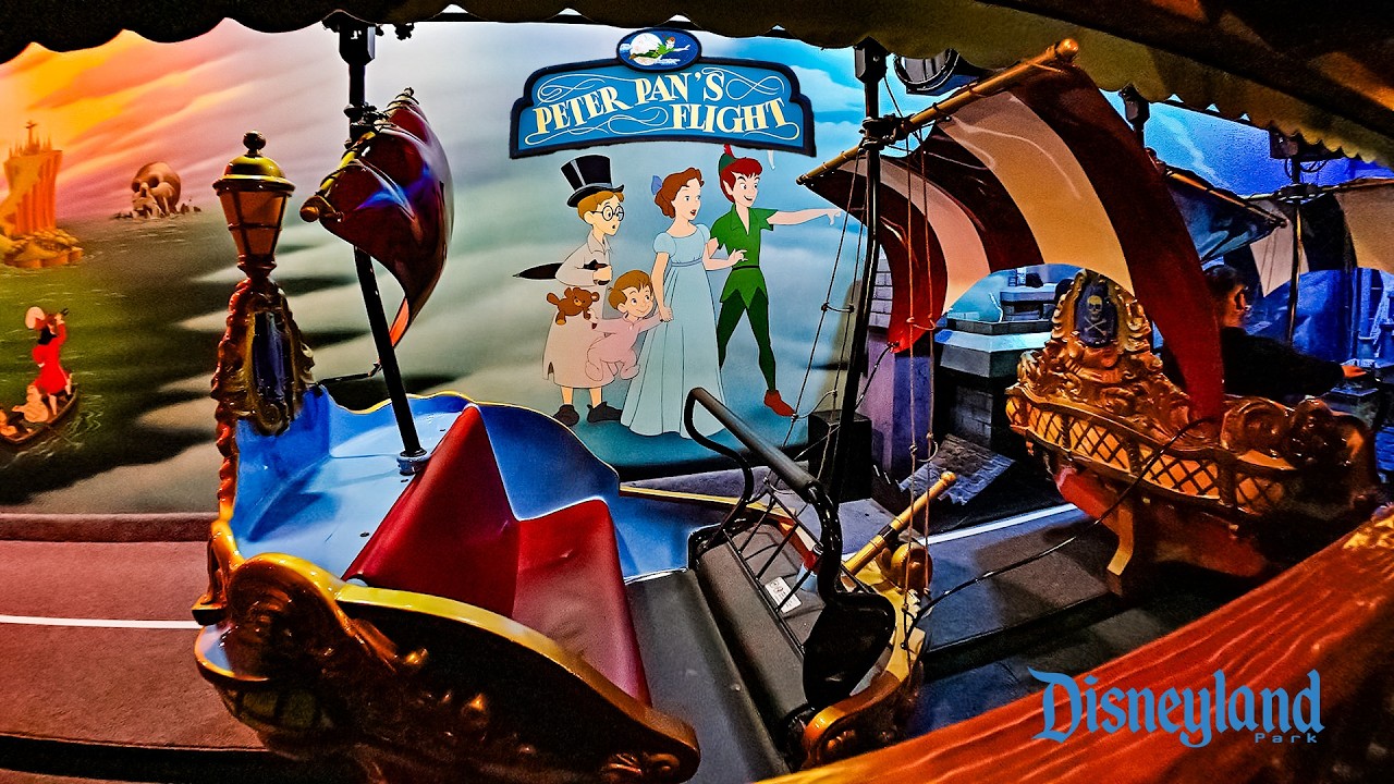 Peter Pan's Flight On Ride Low Light 4K POV Disneyland 2026 02 14