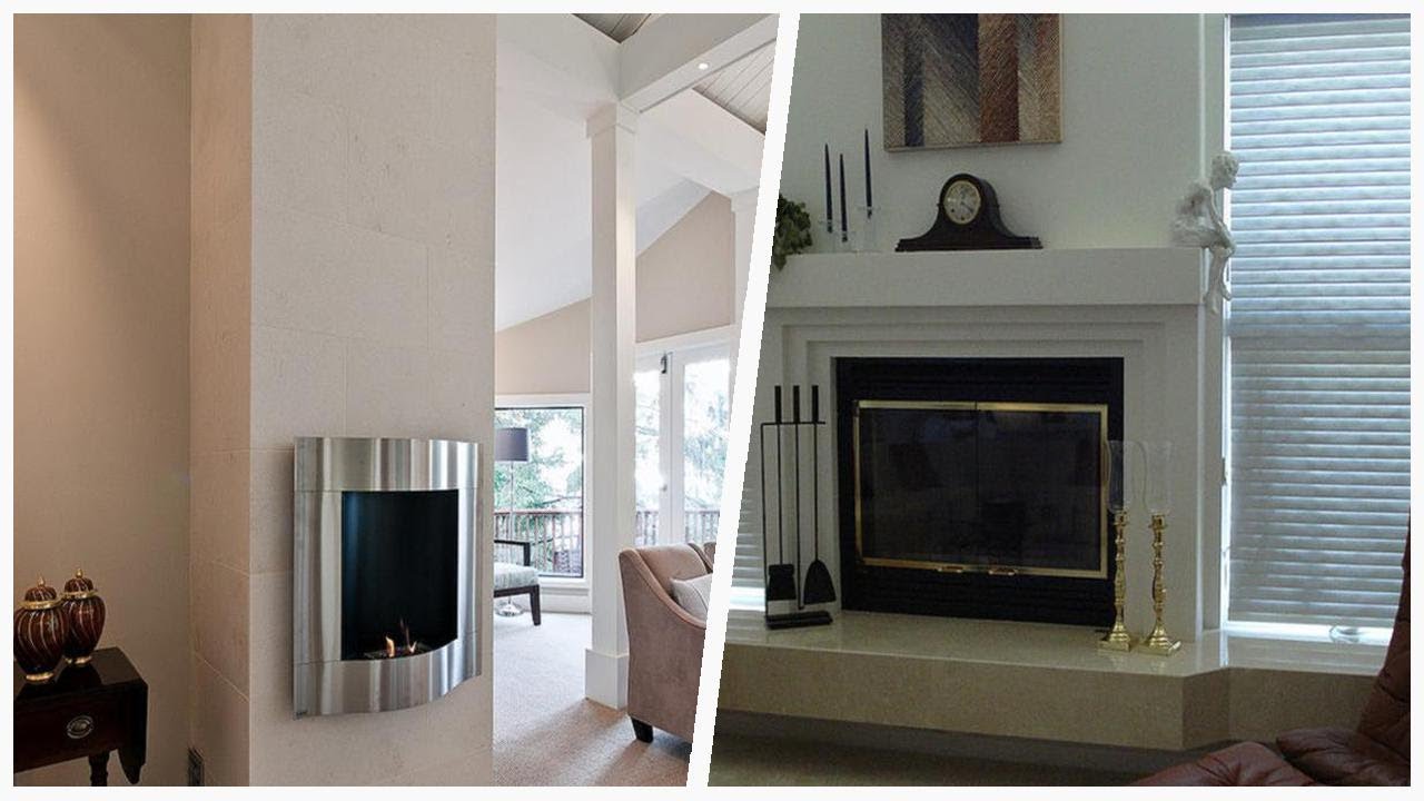 75 Carpeted Living Space With A Hanging Fireplace Design Ideas You'll Love 🔴