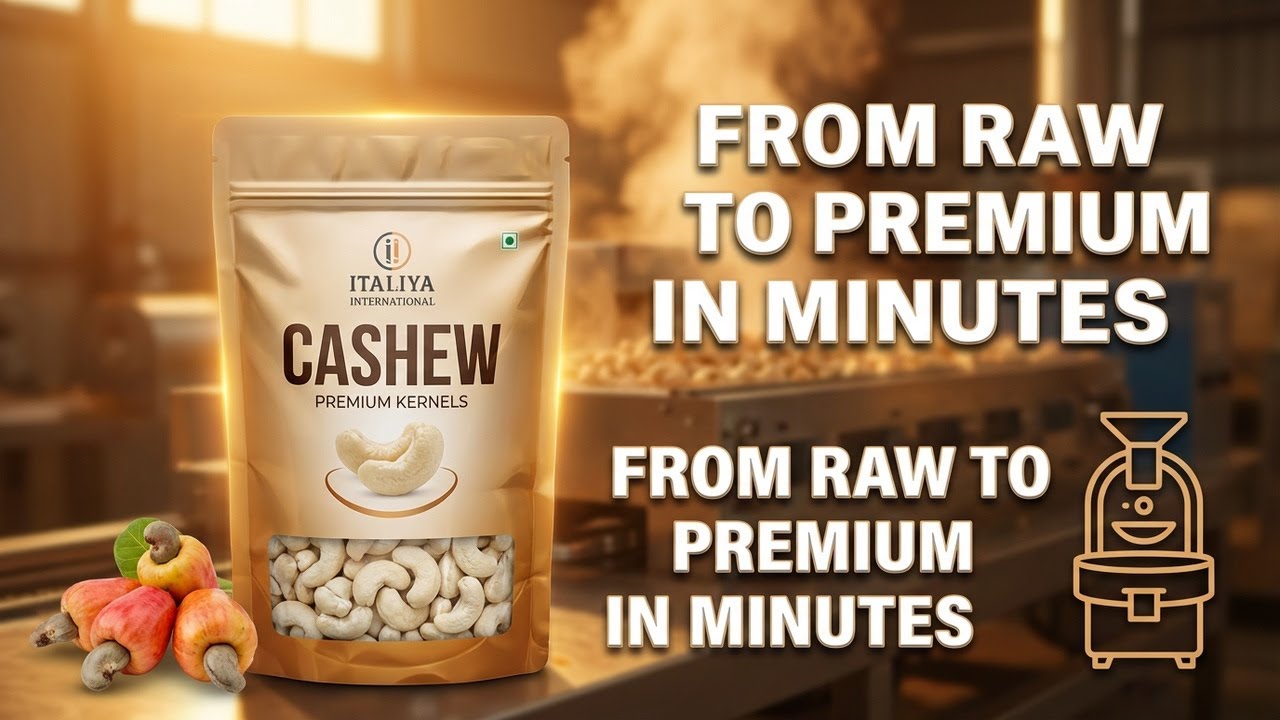 Cashew Nut Processing |Cashew Processing Steps | Italiya International | How to do Cashew Processing