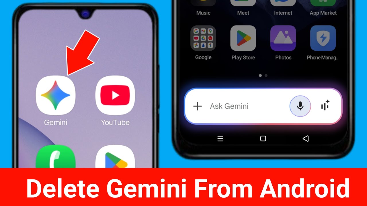 How to Delete Google Gemini From Android Phone | Remove Gemini from Android Phone | Turn Off Gemini