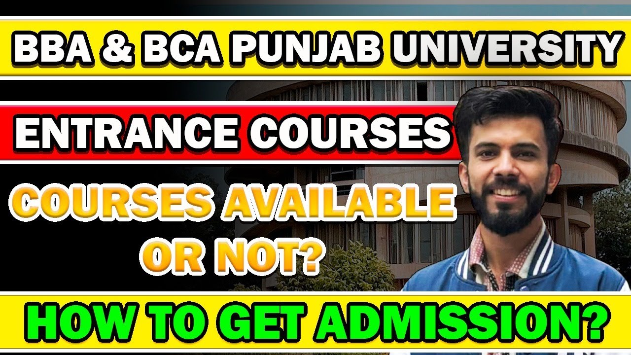 BBA & BCA  ADMISSON PUNJAB UNIVERSITY CHANDIGARH| A2Z INFORMATIOM | DOES PU OFFER THESE COURSES?