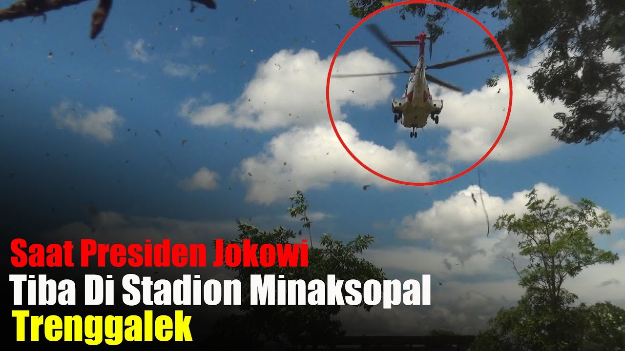 Presiden Jokowi Tiba Di Stadion Trenggalek Dan Resmikan Bendungan Tugu
