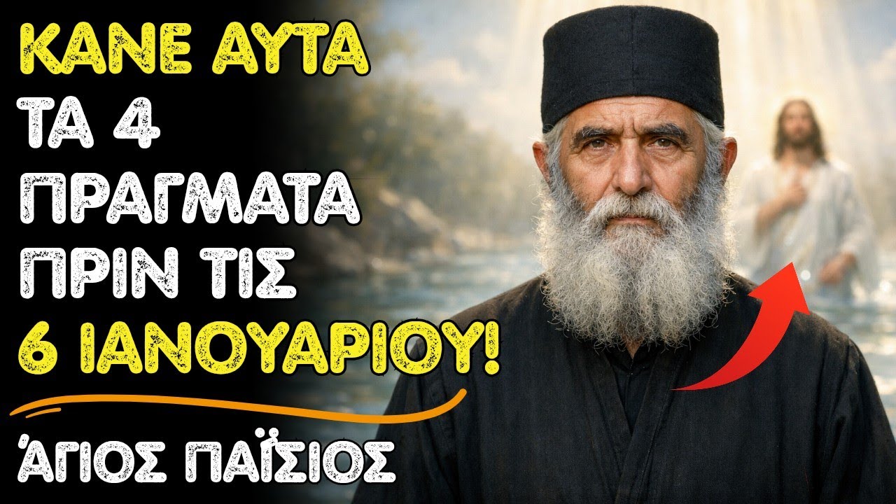 4 ΠΡΑΓΜΑΤΑ που ΠΡΕΠΕΙ να ΚΑΝΕΙΣ ΠΡΙΝ τα ΘΕΟΦΑΝΕΙΑ – Άγιος Παΐσιος