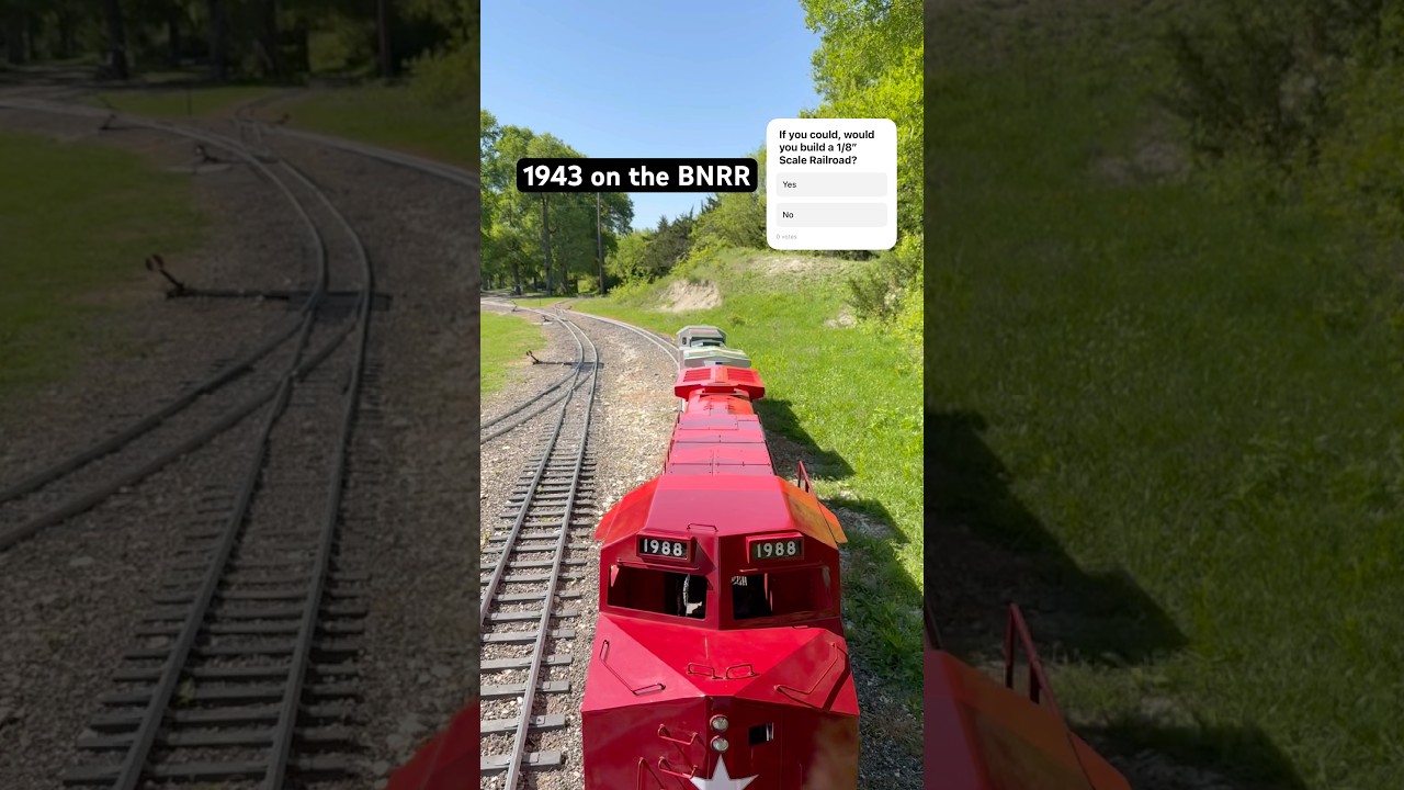 1943 on the 7.5&rdquo; gauge Bucksnort Northern Railway #livesteam #train #railroad #steam