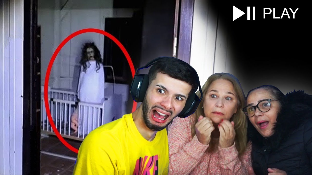 Reagindo Vídeos de Terror com minha Mãe e Tia... 😰