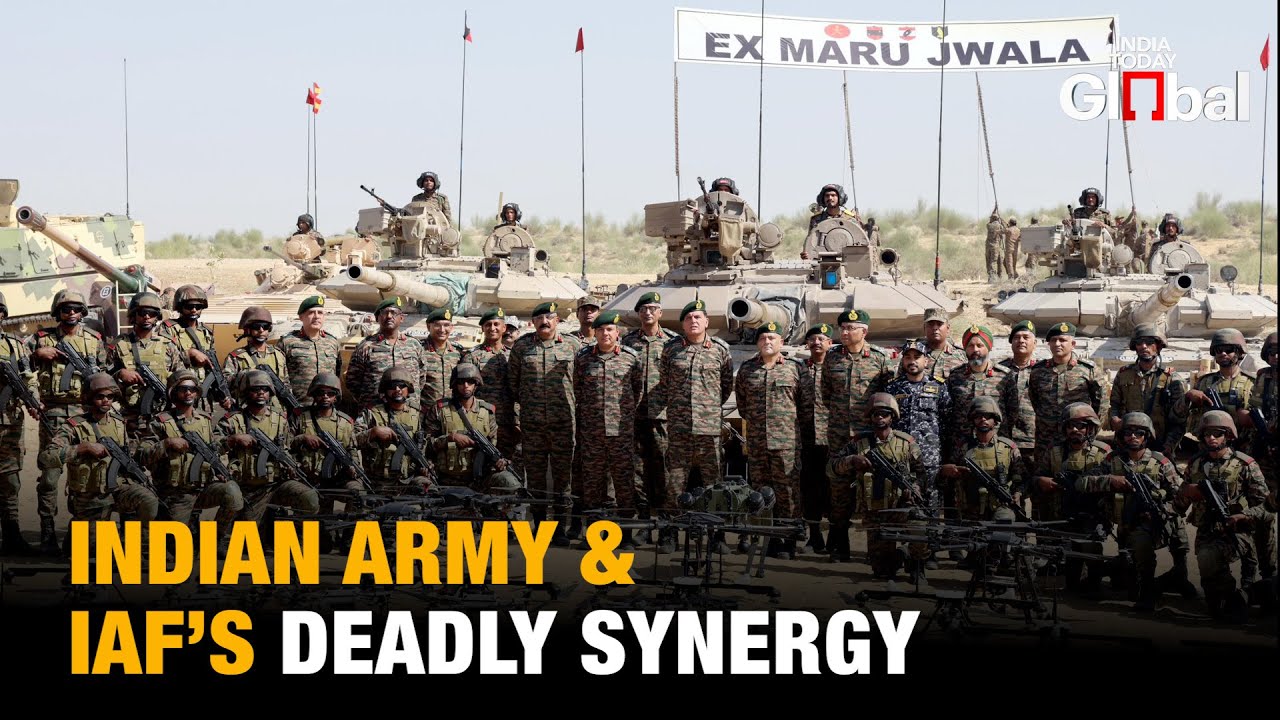 Indian Army & IAF Showcase &lsquo;Operation Maru Jwala&rsquo;: Precision Power in Exercise Trishul 2025 | WATCH