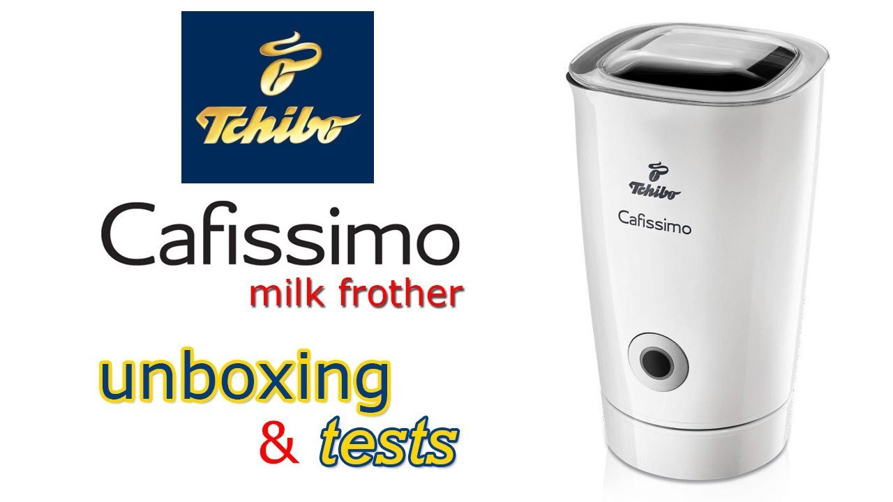 Unboxing & tests Tchibo Cafissimo Electric Milk Frother (Milchaufschäumer) 250 ml