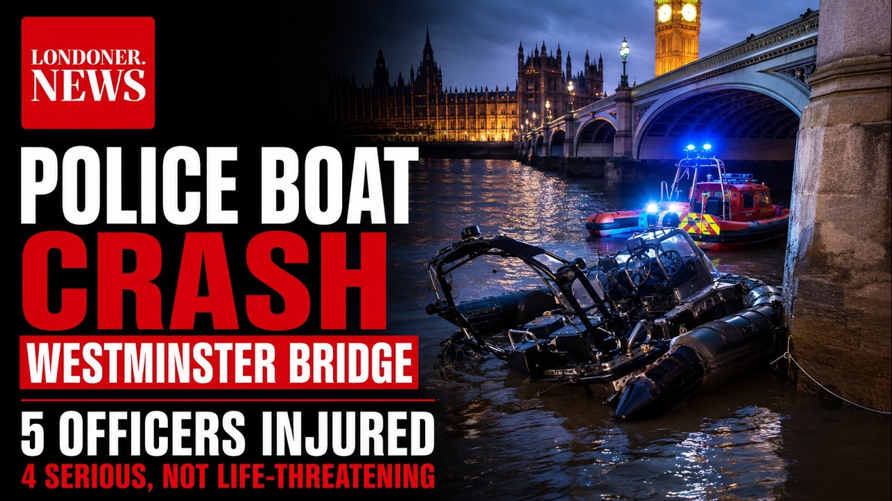 Westminster Bridge Police Boat Crash Leaves Four Officers Seriously Injured