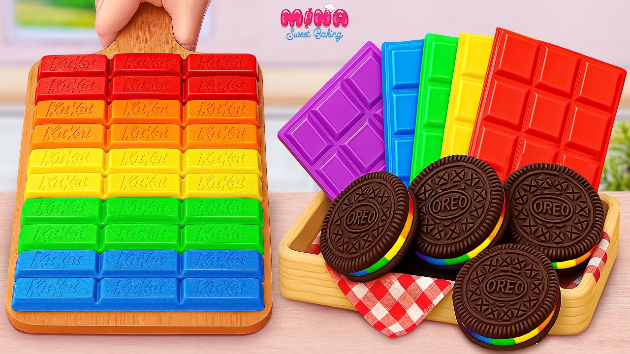 🍰Секреты ASMR KitKat против Oreo🍰Рецепт сытного мини-шоколадного торта | Mina Sweet Baking
