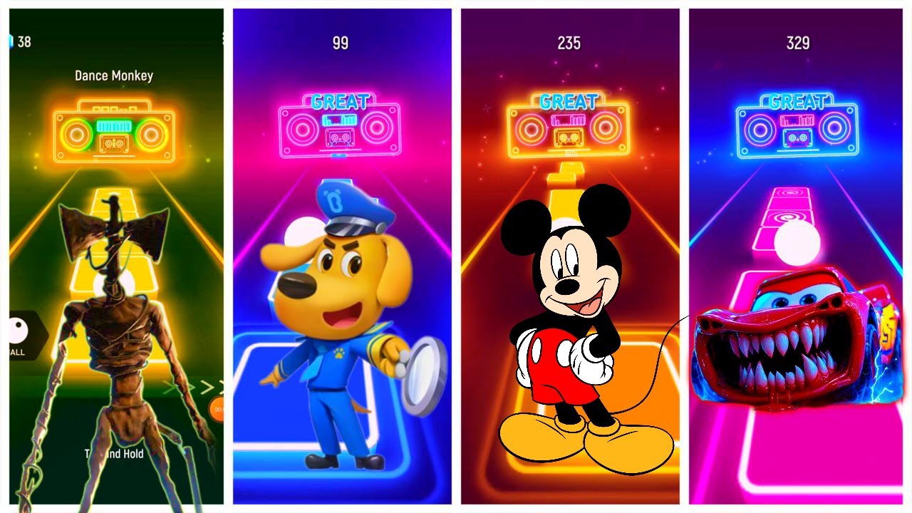 McQueen Horror 🆚 SIREN HEAD 🆚 PAW PATROL 🆚 MUSK MAUSE #coffindance
