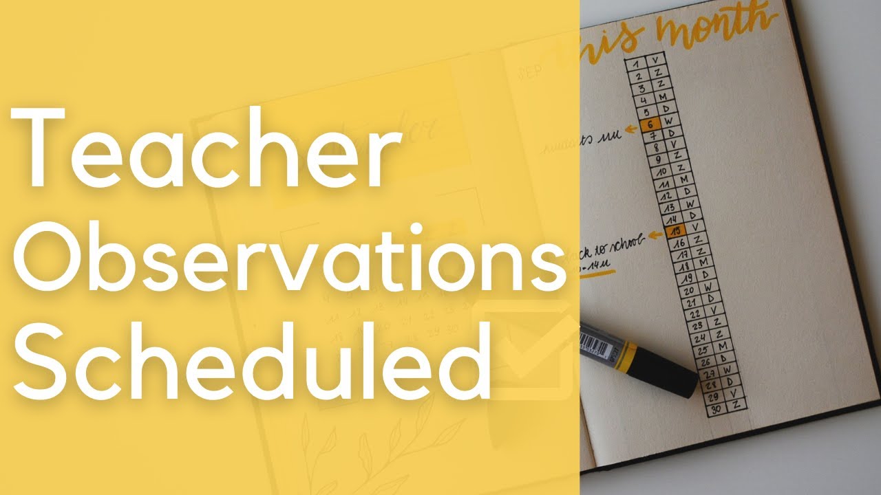 Behind on teacher evaluations? How to schedule observations
