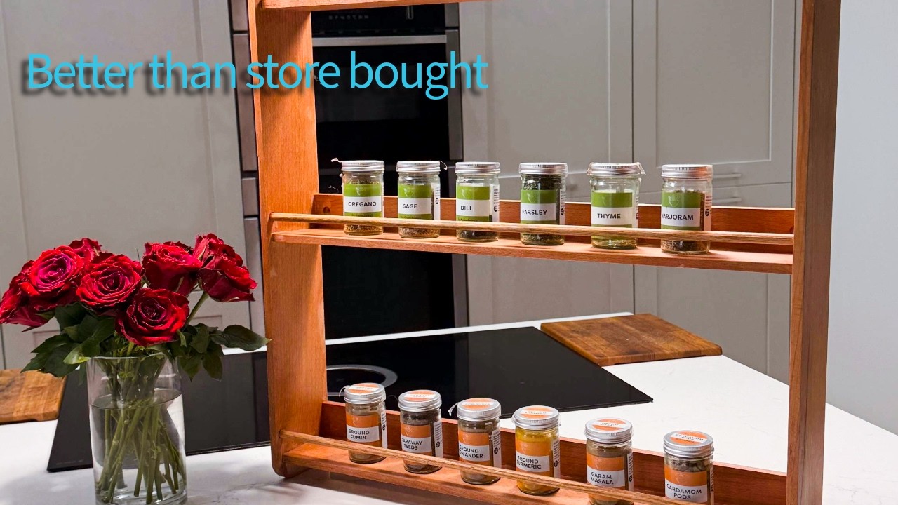 From a lump of Beech to a lovely spice rack.