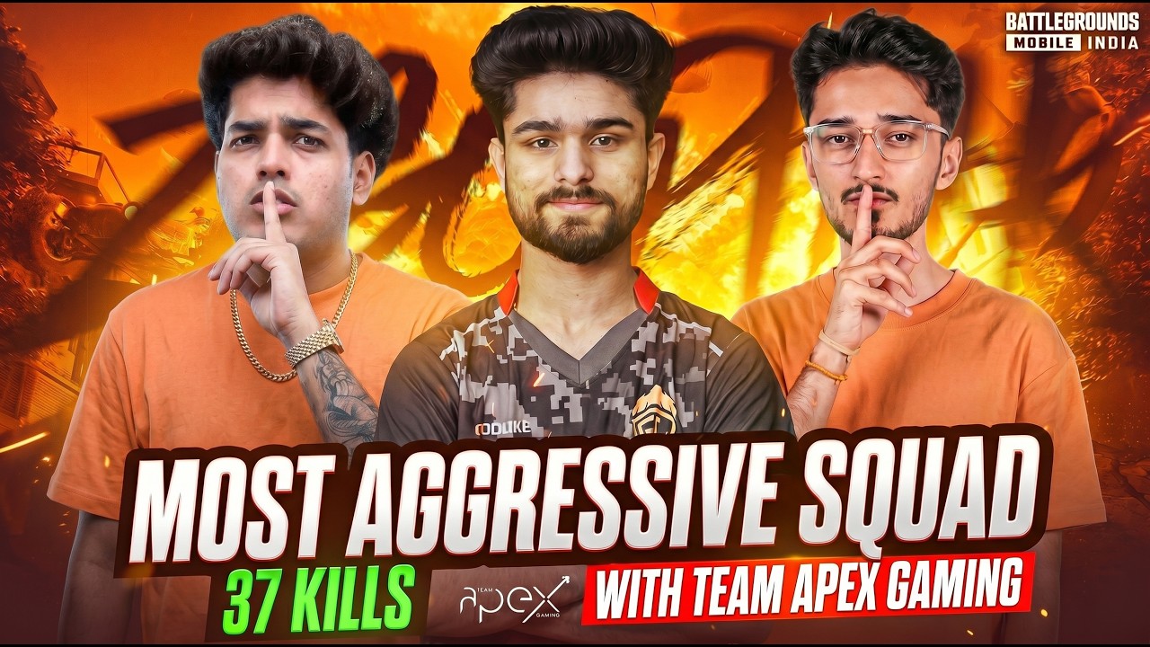 37 KILLS DOMINATION IN CLASSIC WITH TEAM APEX GAMING ft. JONATHAN & JELLY 😱| LoLzZz GAMING