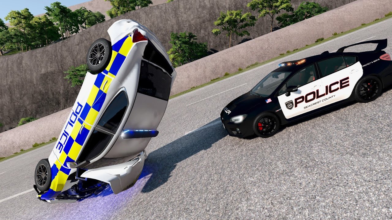 Đua xe &ocirc; t&ocirc; Cảnh s&aacute;t 16 -  Beamng drive police racing