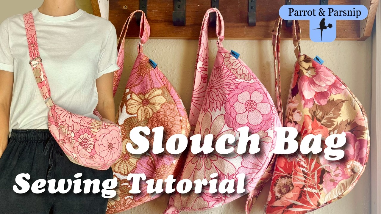 How to make a slouch bag/ crescent bag/ half moon bag/ dumpling bag