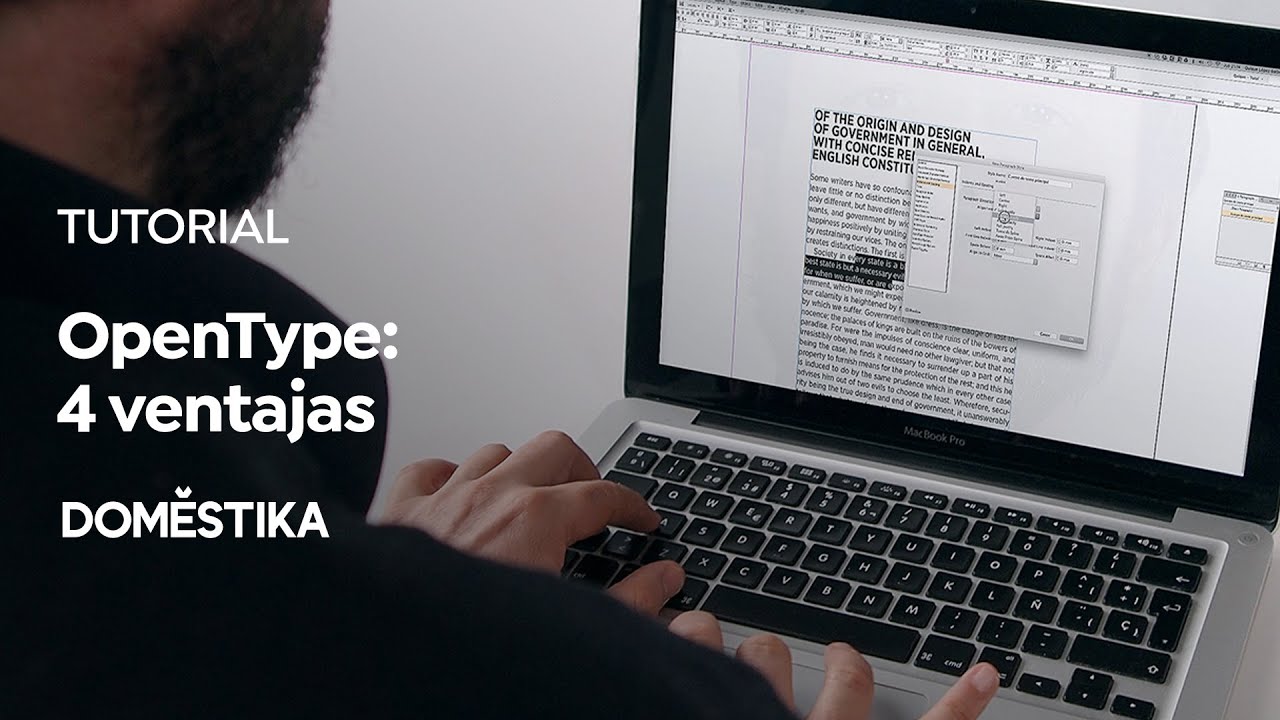 TUTORIAL Tipografía | Fuentes OpenType | Enric Jardí | Domestika