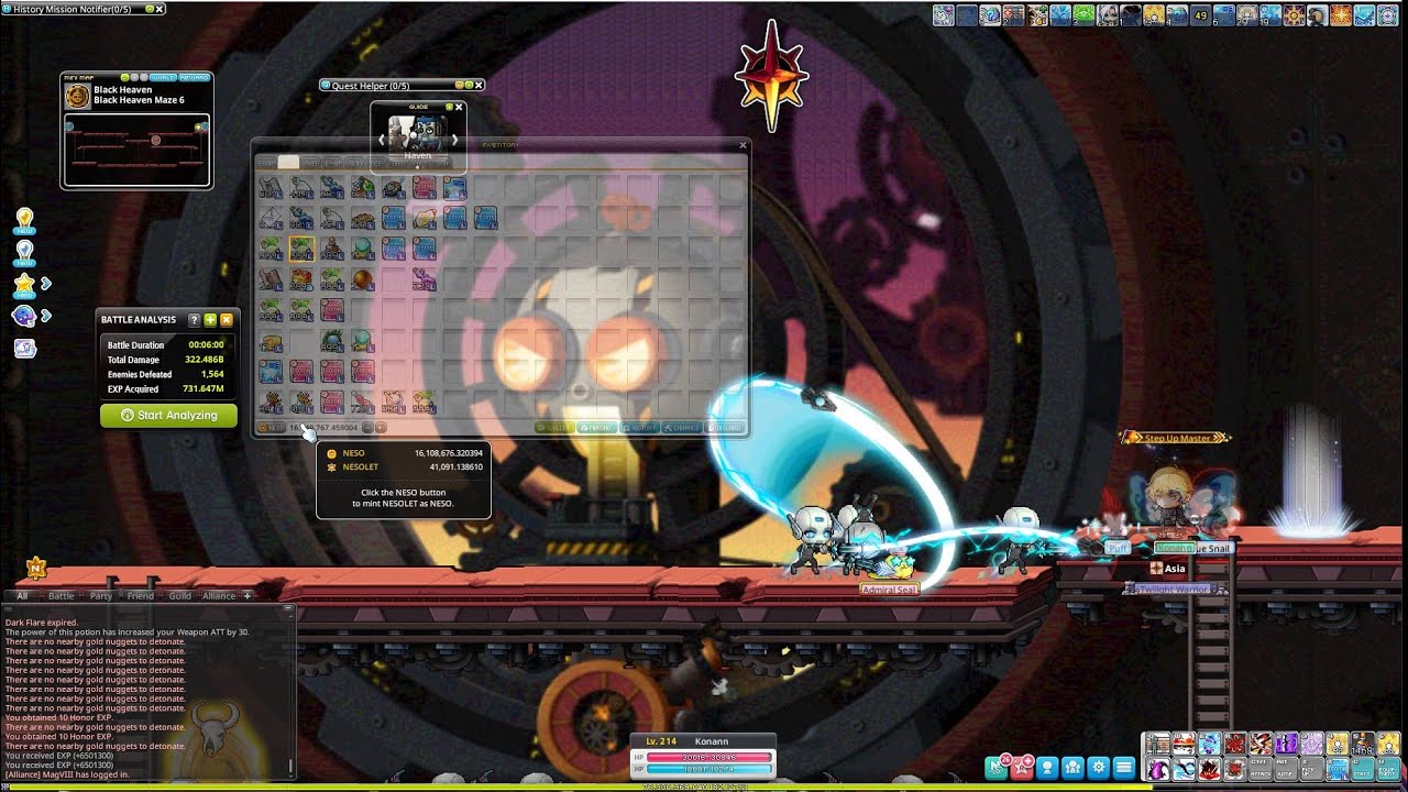 how i farm up to 400k neso / hour on maplestoryn
