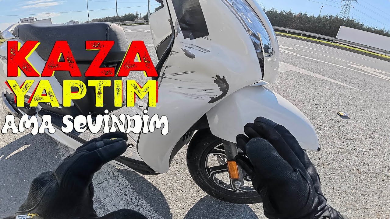 Tvs Jüpiter ile Kaza Yaptım ama Sevindim. İnsan Sevinir mi Yahu!