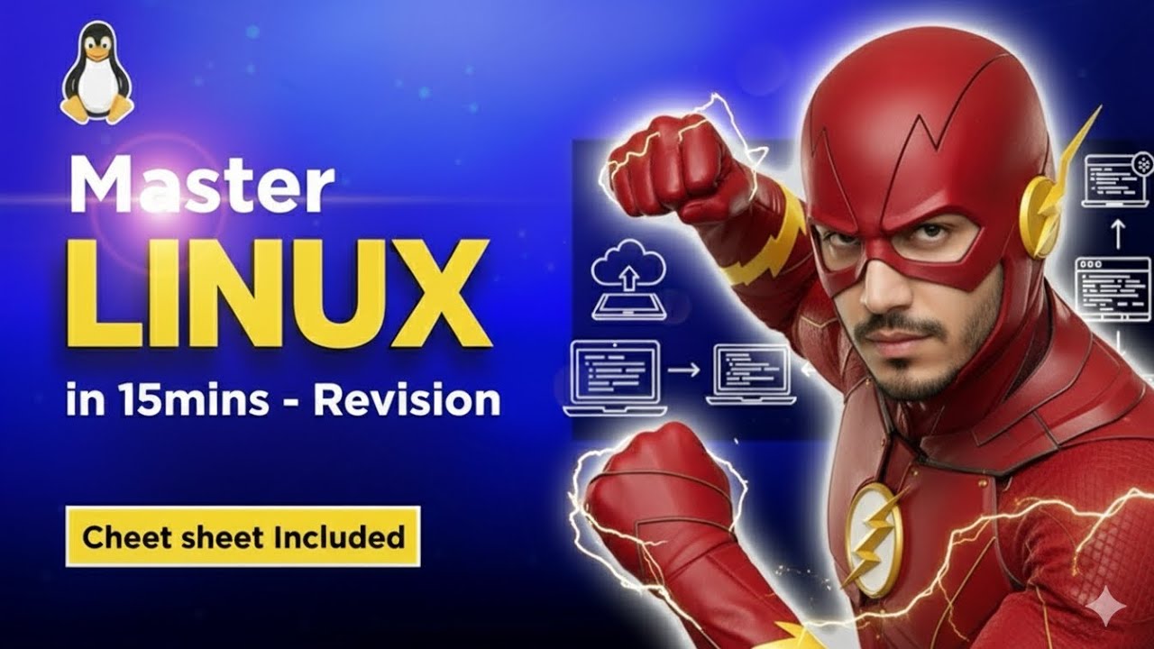 Linux Commands for Cloud & DevOps in 15 Minutes | With Notes | Fast Revision in Hindi