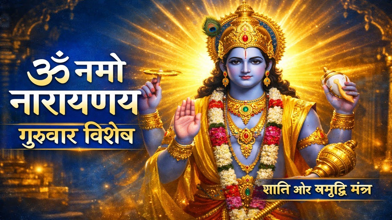  Guruvaar Special Vishnu Mantra | ॐ नमो नारायणाय | Om Namo Bhagavate Vasudevaya | Bhakti Sagar
