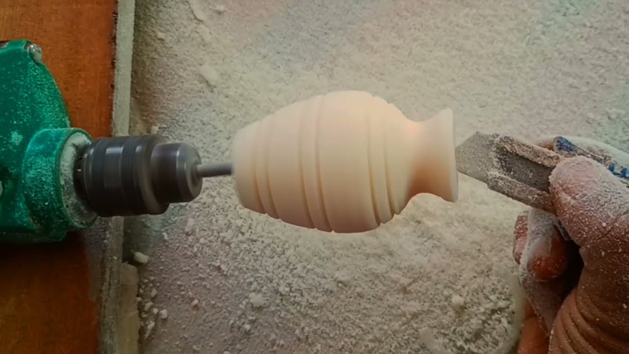 Pot | Thermocol Craft Ideas | Thermocol design | Wooden Turning Design | woodturning design