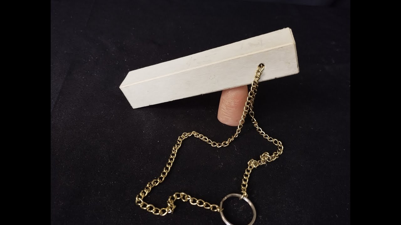 Раскрыт магический трюк с движущейся цепью и как его сделать.