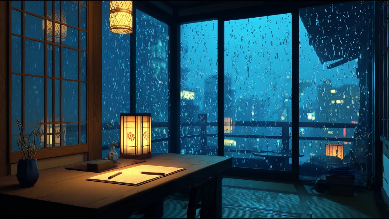 Midnight Rain in Tokyo 🌧️ Deep Focus Lofi for Study, Work & Relax