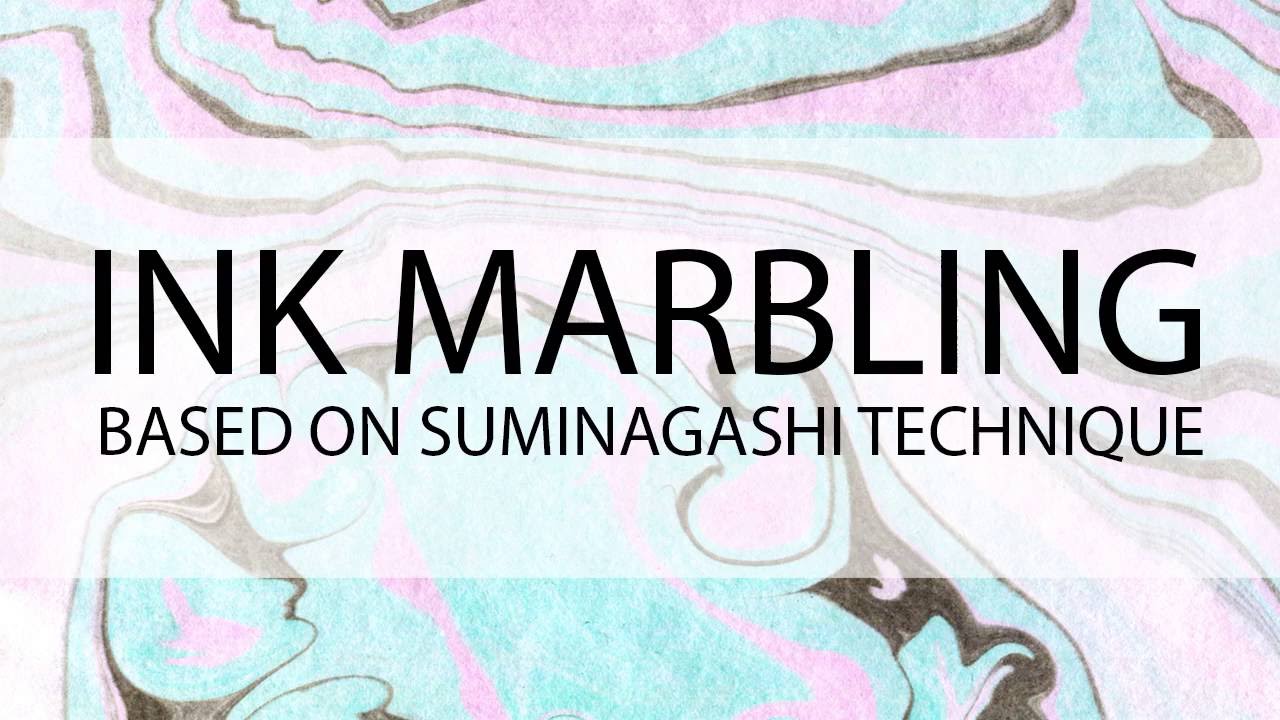 Ink marbling. Based on suminagashi technique.