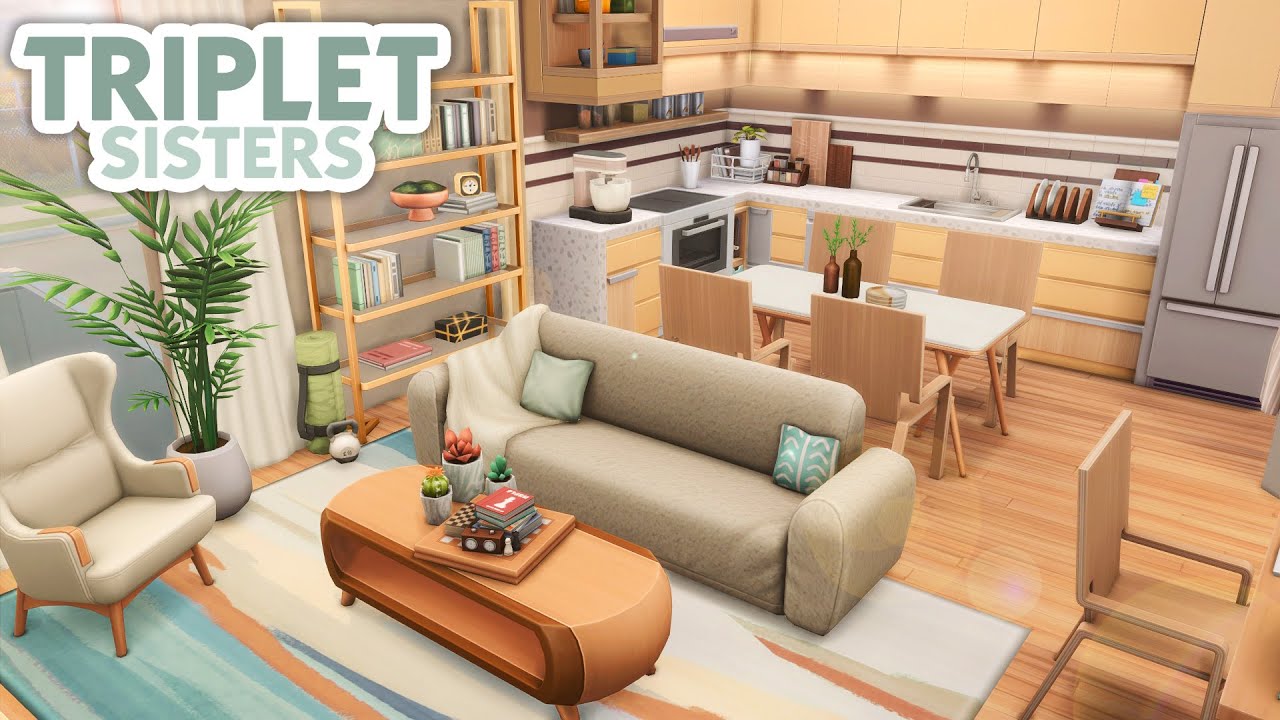 Квартира для сестёр-тройняшек // The Sims 4 Быстрая сборка: Ремонт квартиры