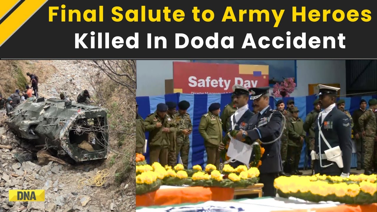 Jammu Kashmir News: Last Rites With Honours For Soldiers Lost In Doda | Doda News