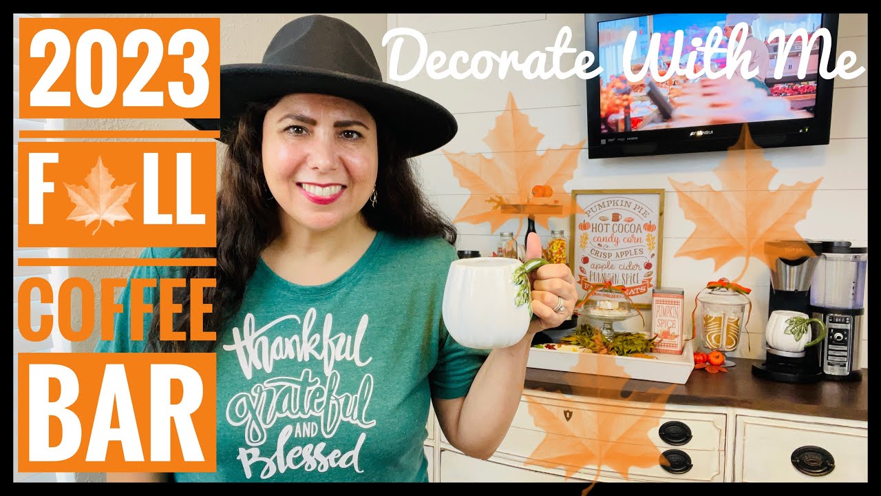 🍁 New 🍁 2023 Fall Coffee Bar 🍂 Fall Coffee Bar Decorating Ideas 🍁 Fall Decorate with Me 🍂 Fall Decor