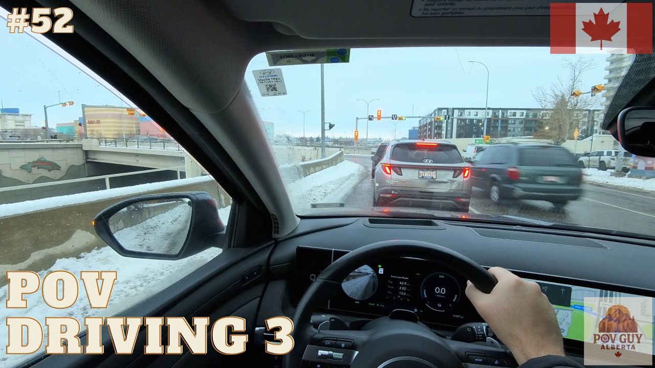 ❄️ Driving to CF Chinook Centre in Heavy Snow 🚗💨 | Calgary POV Adventure!