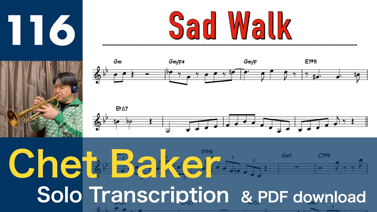 Sad Walk [1979] (Chet Baker) Solo Transcription 116