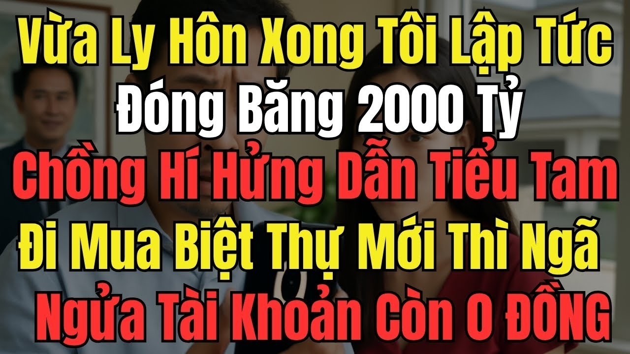 Vừa Ly Hôn Xong Tôi Lập Tức Đóng Băng 2000 Tỷ, Chồng Hí Hửng Dẫn Tiểu Tam Đi Mua Biệt Thự Mới Thì Ng
