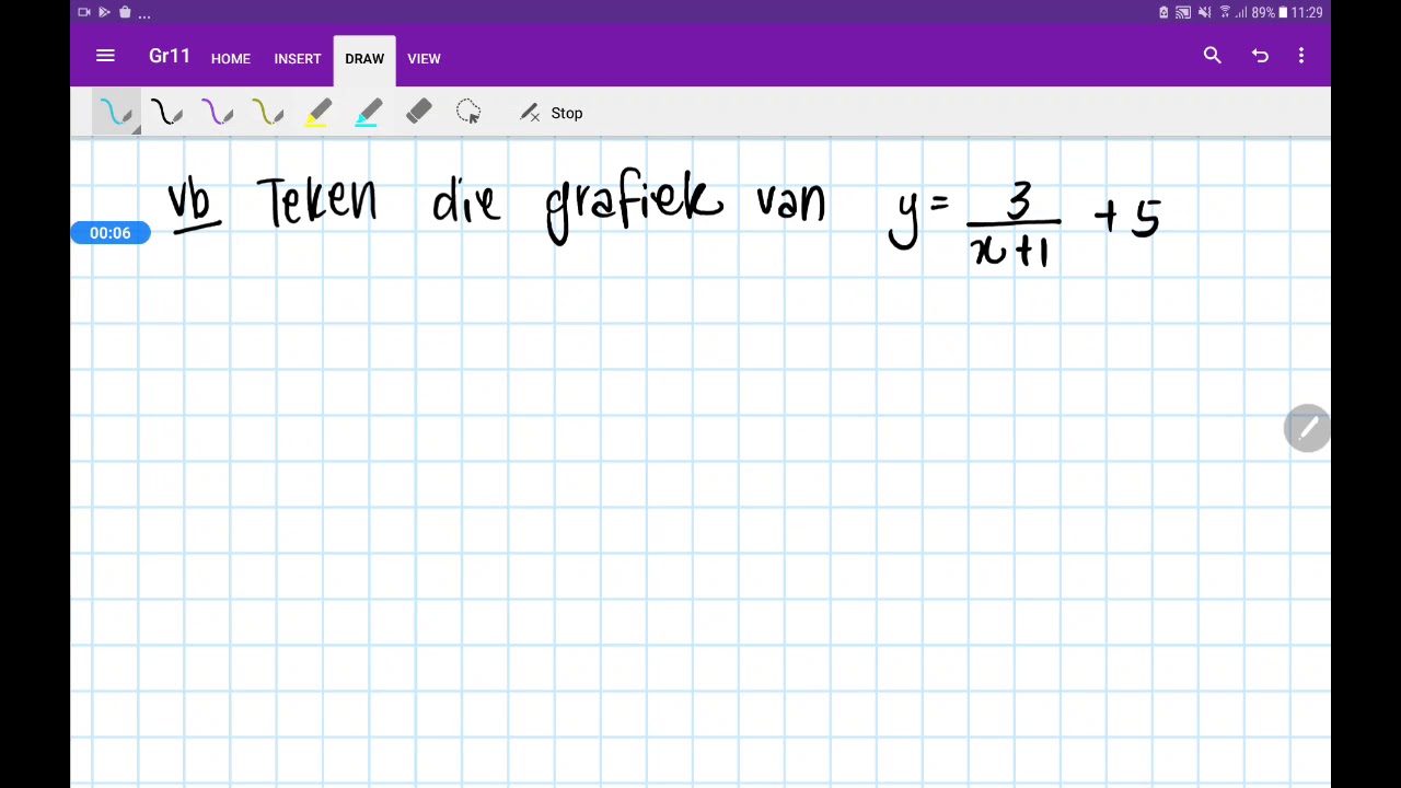 (Gr 11) Skets die hiperbool