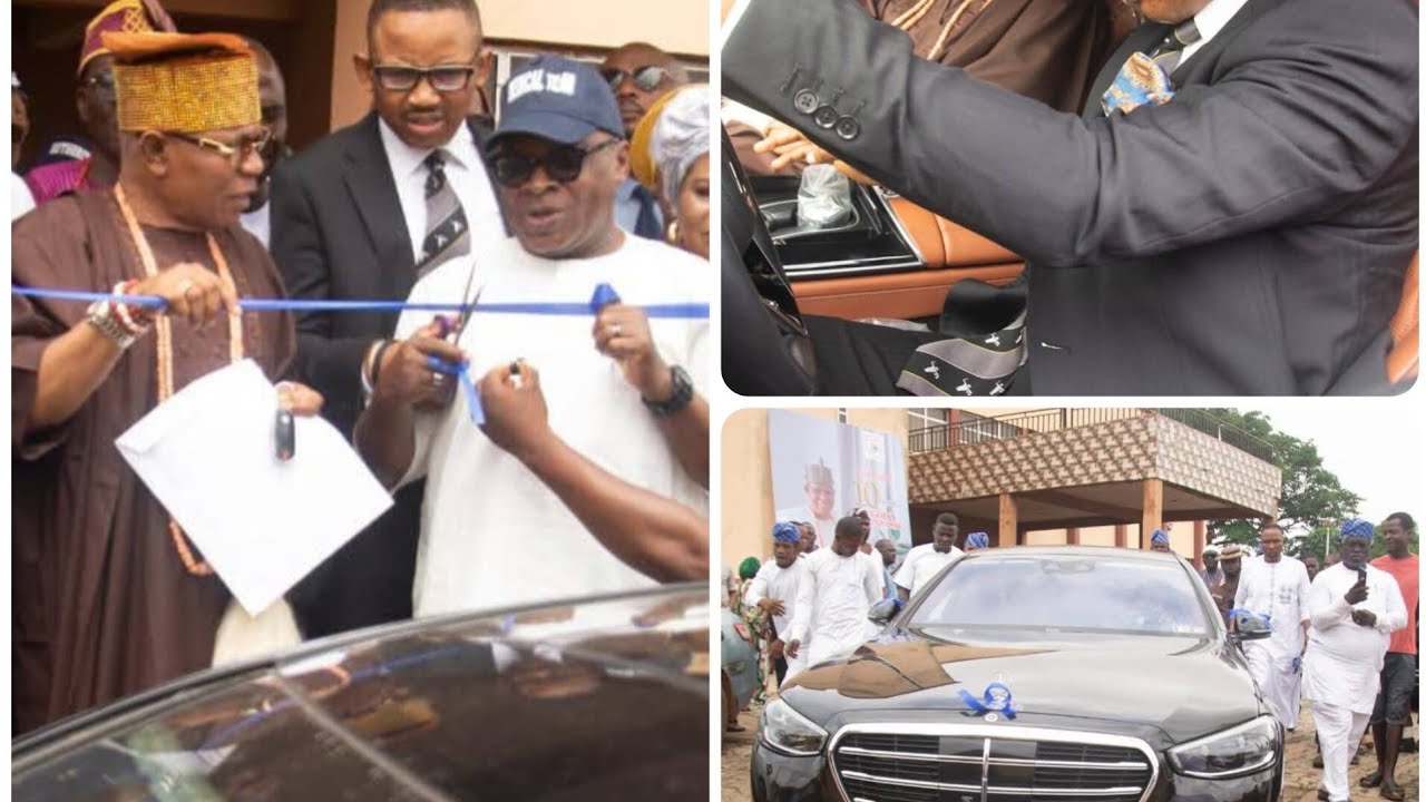 The Deji of Akure receives a special car gift to mark the 10th coronation anniversary 