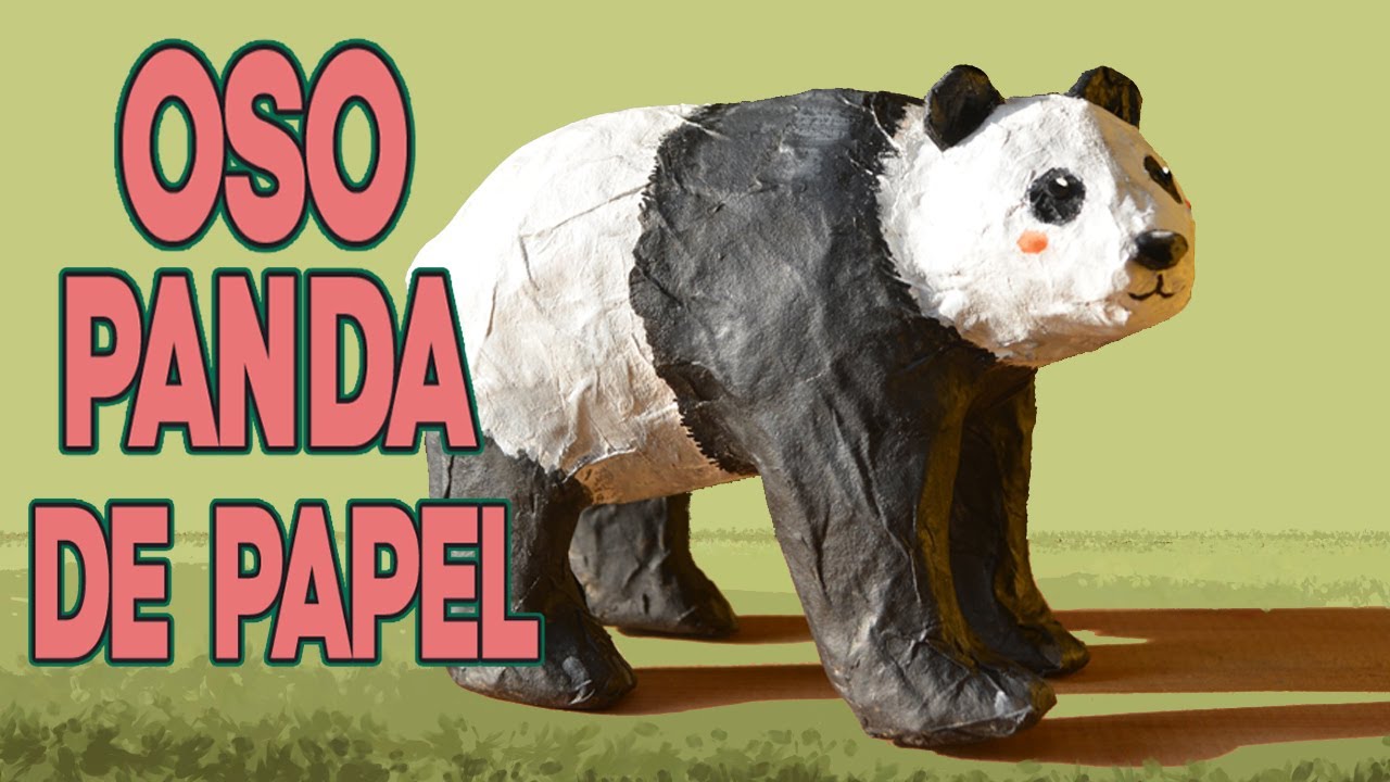 Cómo hacer un Oso Panda | Escultura de papel