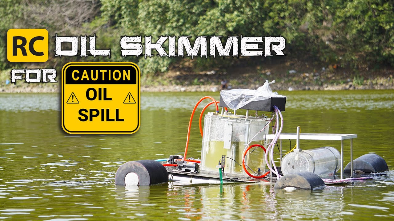 DIY Oil Skimmer RC Boat | Remote Oil Separator Drone For Oil Spills