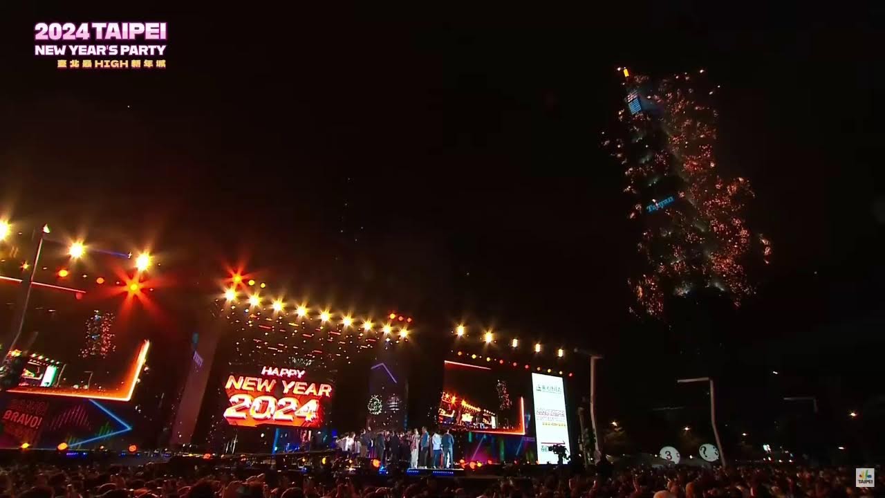 Republic of China-Taiwan New Year’s Fireworks Display 2024
